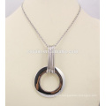 Trendy mirror polish steel locket pendant Fashion Necklace